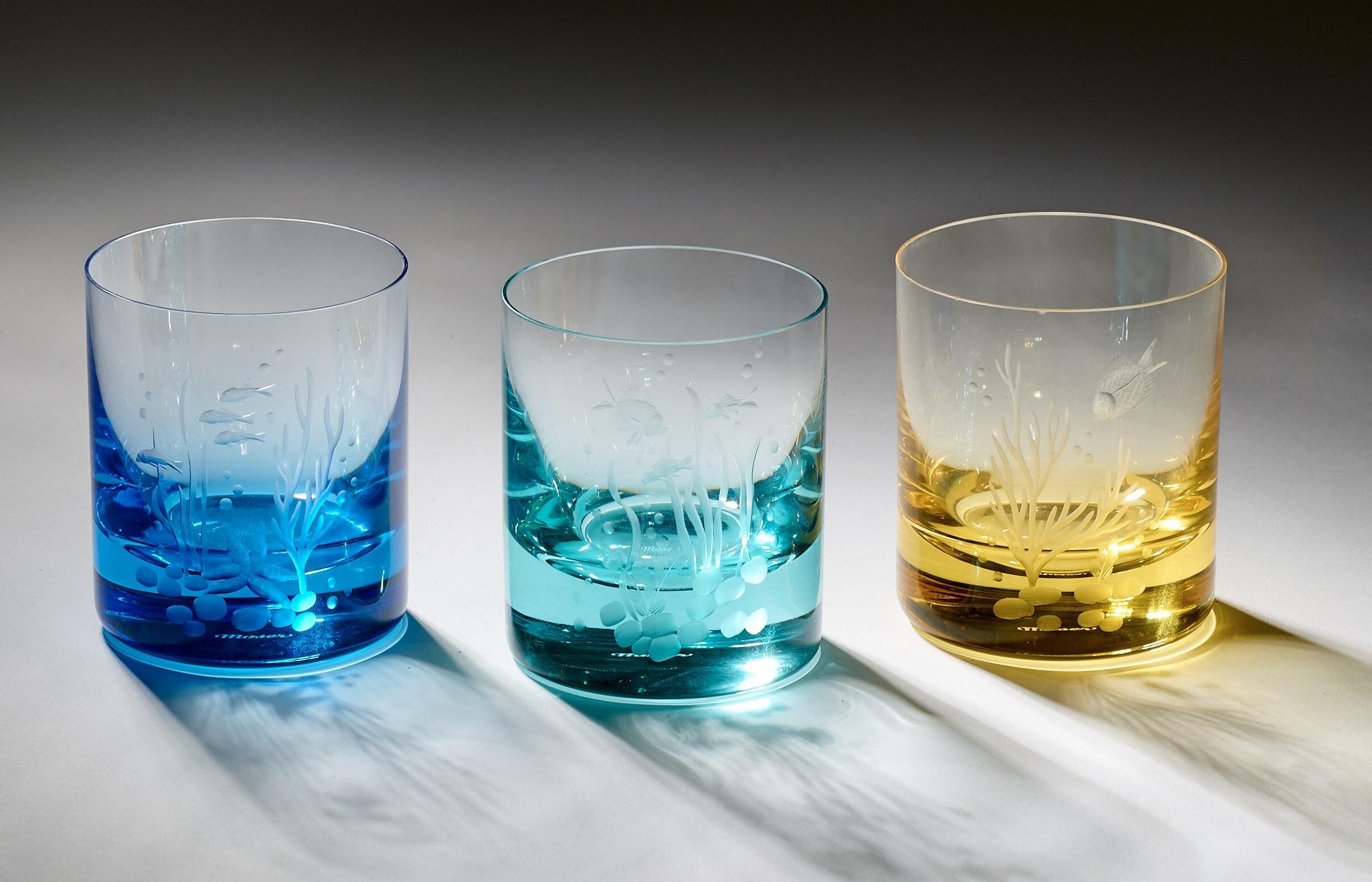 Moser Ocean Life Whisky Double Old Fashioned Glasses